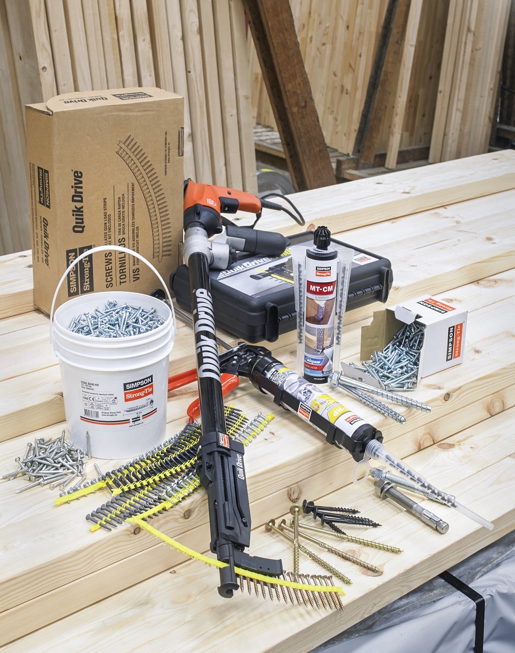 Werkzeug zur Befestigung von Holz